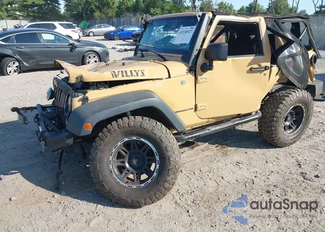 2014 Jeep Wrangler Willys Wheeler z USA, uszkodzony, nr VIN 1C4AJWAG8EL230746